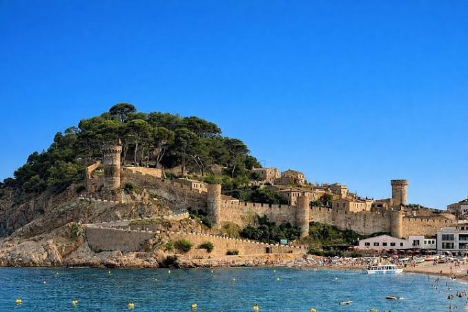 Tossa de Mar Costa Brava castle beach o Girona Casas del Onyar river