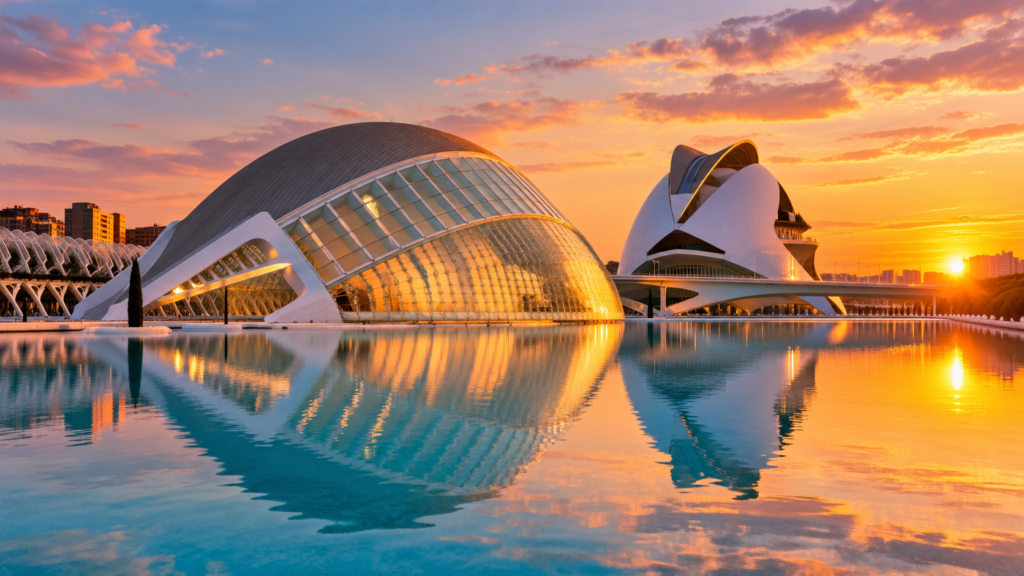 Vista de la Ciudad de las Artes y las Ciencias en una ruta por Valencia en un fin de semana